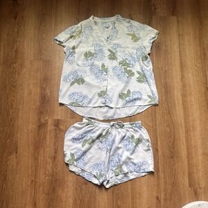 Piyama Women's Maggie Short Sleeve Floral Pajama Set Size S